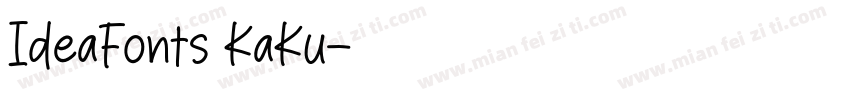 IdeaFonts KaKu字体转换